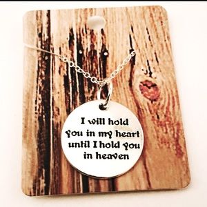 Hold You in Heaven Sterling Silver Handmade Necklace
